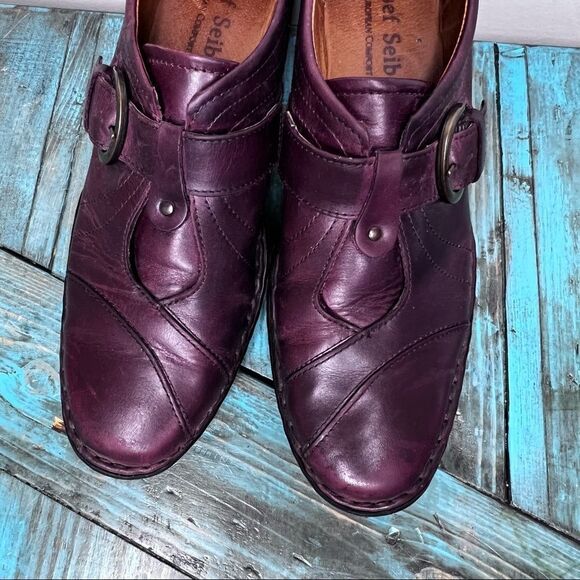 Josef Siebel Leather Heeled Boots Size 39=Size 7 - Picture 4 of 15